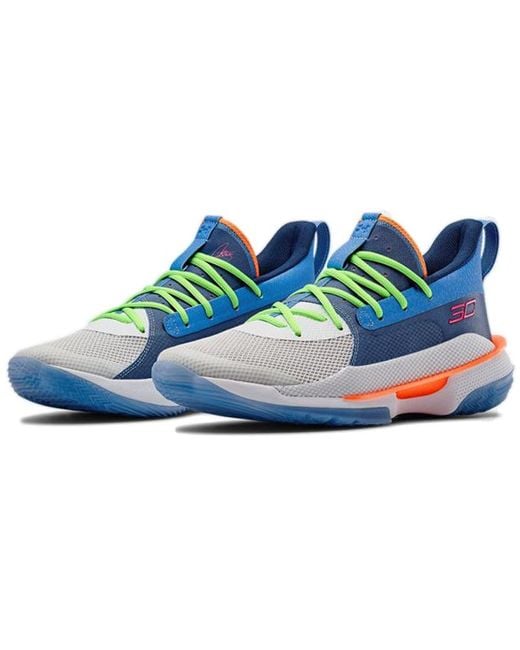 Under Armour Blue Curry 7 'Super Soaker' for men