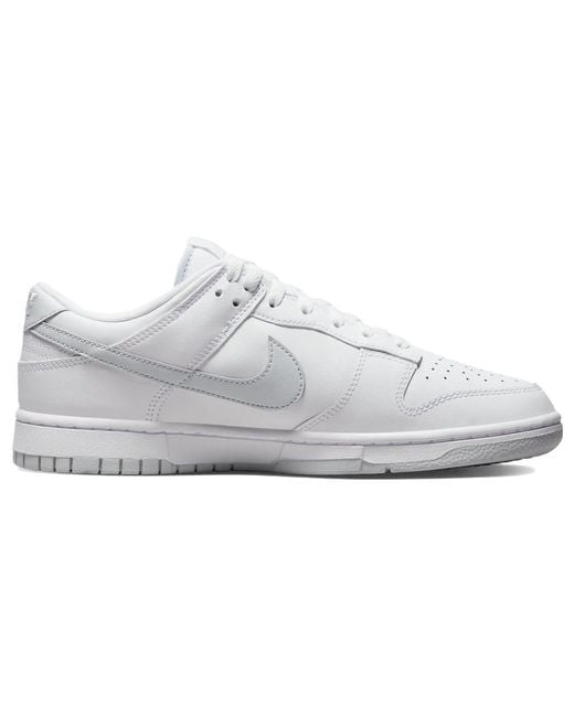 Nike White Dunk Low Retro Pure Platinum' for men