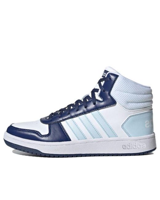 Adidas Blue (Wmns) Hoops 2.0 Mid