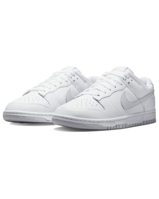 Nike White Dunk Low Retro Pure Platinum' for men