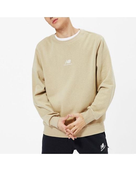 New Balance Natural Logo Printing Round Neck Long Sleeve for men