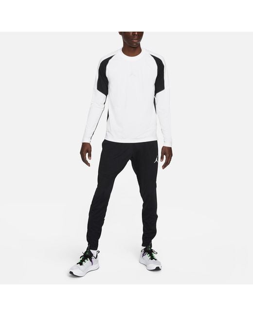 Nike Black Dri-Fit Sport Casual Fast-Dry Long Trousers for men