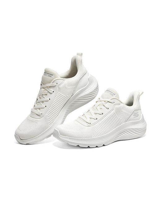 Skechers White (Wmns) Bobs Squad Waves