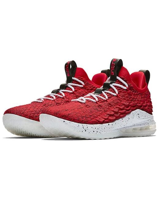 Nike Red Lebron 15 Low Ep 'University' for men