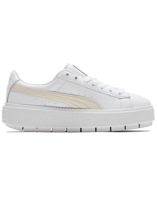 PUMA White (Wmns) Suede Platform Trace Animal