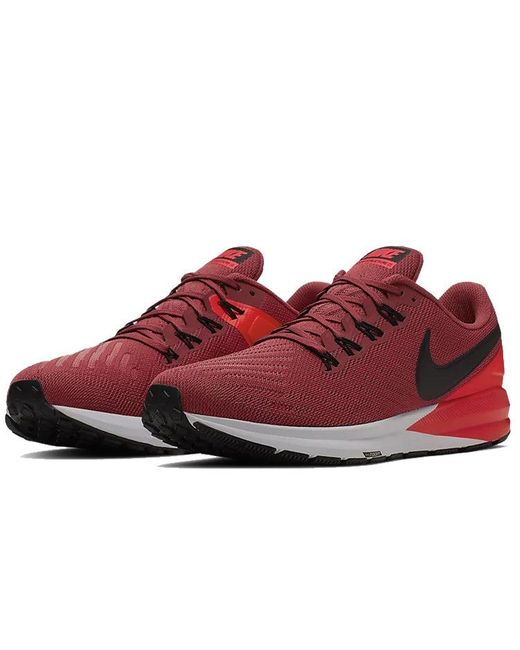 Nike Red Air Zoom Structure 22 'Cedar' for men