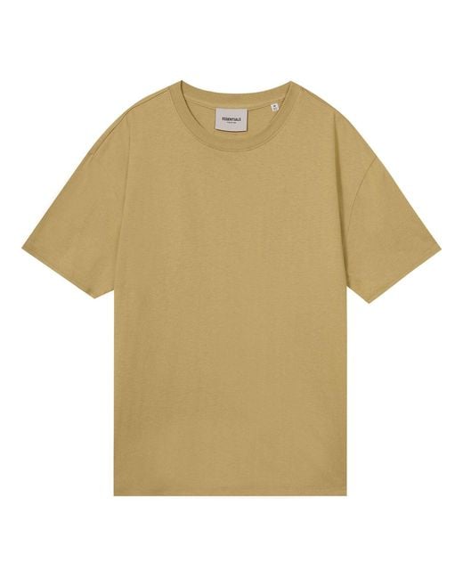 Fear Of God Natural Fw21 Logo Tee 'Amber' for men