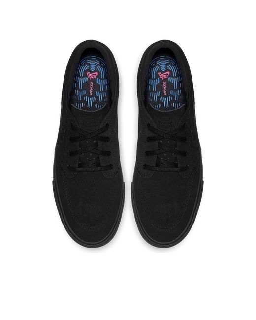 Nike Black Sb Zoom Stefan Janoski Canvas Rm Skate Shoes for men