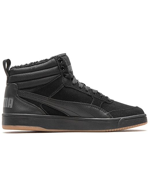 PUMA Black Rebound Street High Board Shoes for men