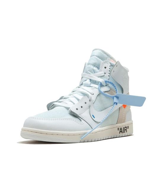 Nike Blue Jordan 1 High Off-white White