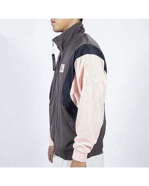 Nike Black Flight Casual Sports Long Sleeve Stand Collar Jacket for men