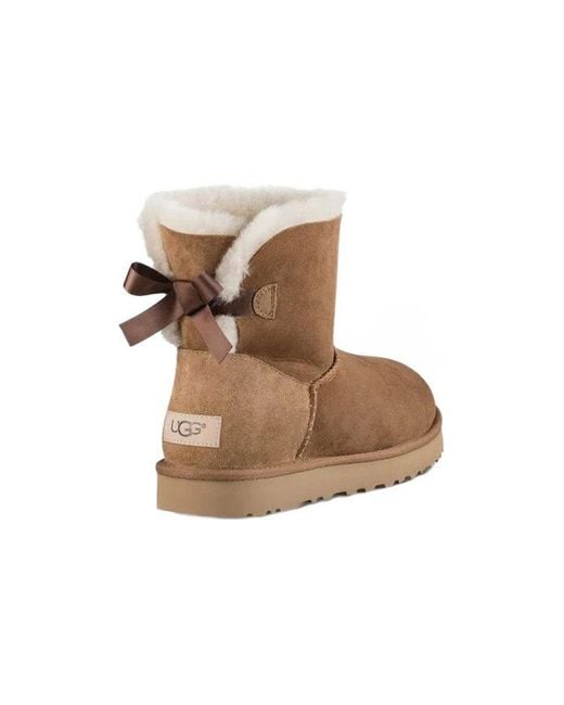Ugg Brown Australia Mini Bailey Bow Ii Chestnut Boots