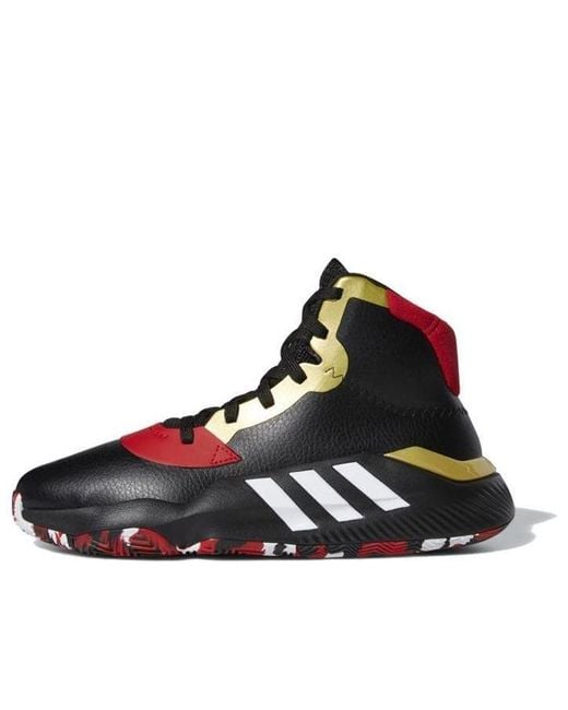 Adidas Black Pro Bounce 2019 Scarlet' for men
