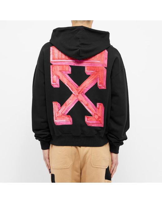 Off-White c/o Virgil Abloh Black Marker Over Hoodie for men