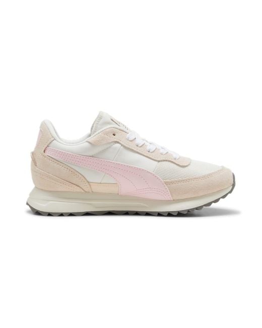 PUMA White Road Rider Suede Whisp' for men