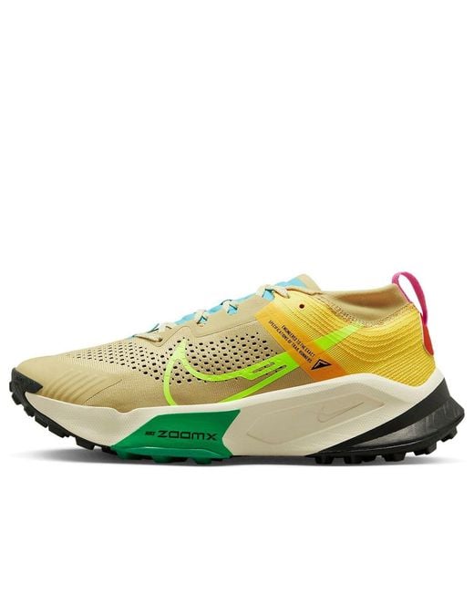 Nike Yellow Zoomx Zegama Trail 'Team Volt' for men