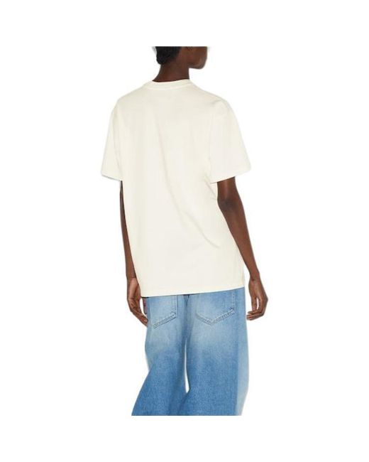 Gucci White (Wmns) Cotton Jersey Printed T-Shirt 'Off'