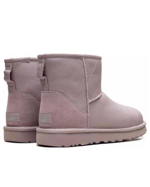 Ugg Purple (Wmns) Classic Mini Pearlized 'Pale Smoke'