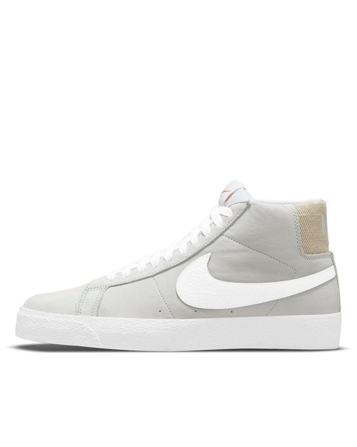 Nike White Blazer Mid Iso Sb 'Unbleached' for men