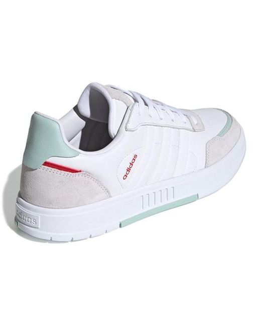 Adidas White Neo Courtmaster Skate Shoes for men