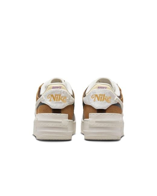 Nike White (Wmns) Air Force 1 Shadow 'Bling'