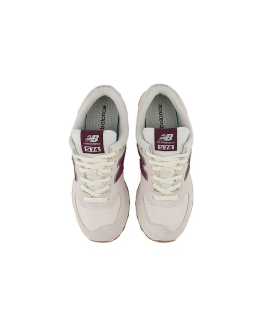 New Balance Pink 574 'Bone Burgundy' for men