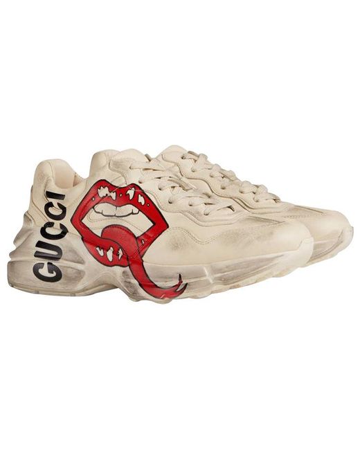 Gucci Red Rython Sneakers