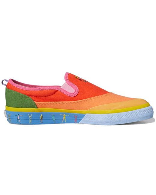 Adidas Red Nizza Slip-On Low 'Pride Pack for men