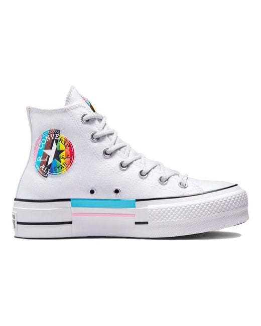 Converse White Chuck Taylor All Star Lift High 'Pride Proud To Be' for men