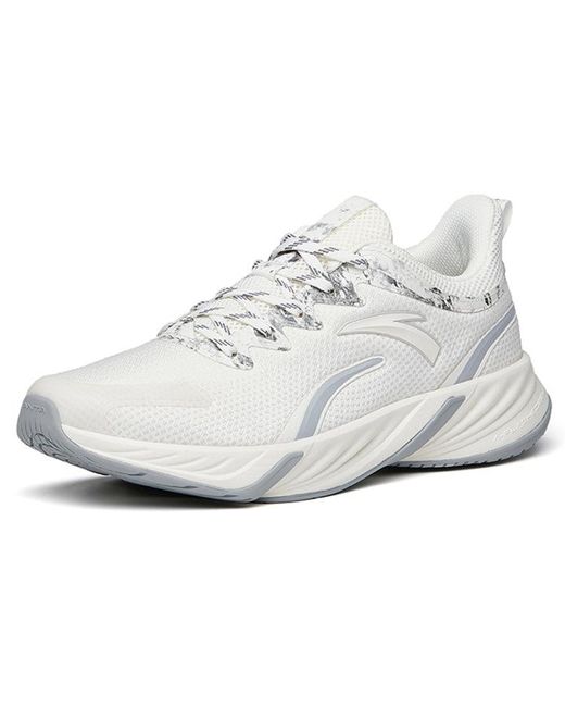 Anta White Running Series Sneakers With Ink Fog' for men