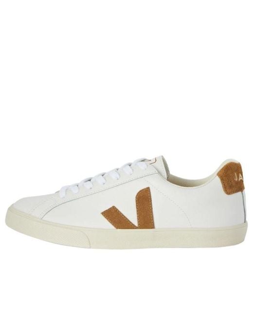Veja White (Wmns) Esplar Leather Camel'