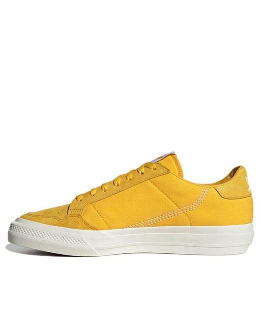 adidas Originals Continental Vulc in Yellow for Men | Lyst