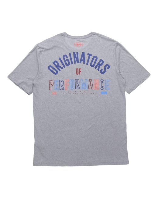 Under Armour Gray Originators Of Performance Back Tee for men
