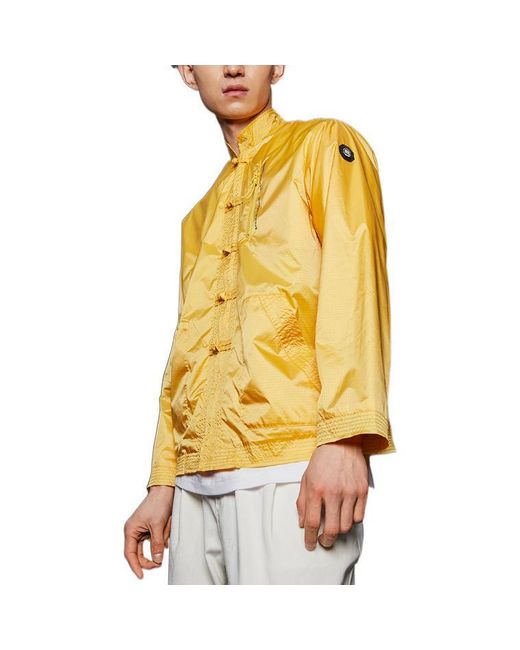 Li-ning Yellow Badfive Basketball Series Cardigan Loose Jacket for men
