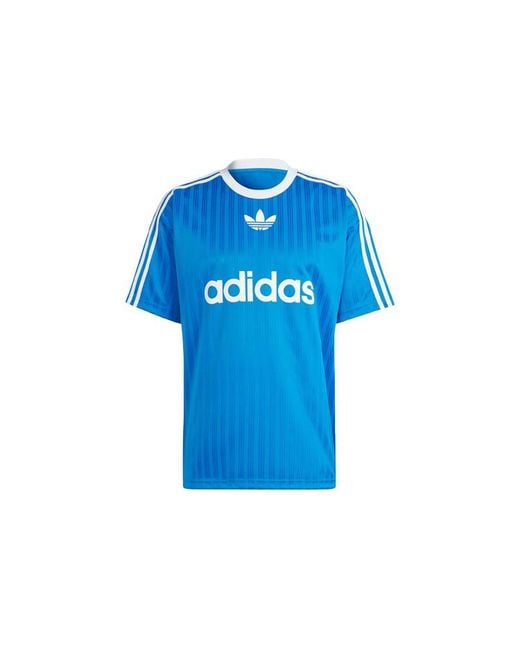 Adidas Blue Adicolor Tee Asia Sizing for men