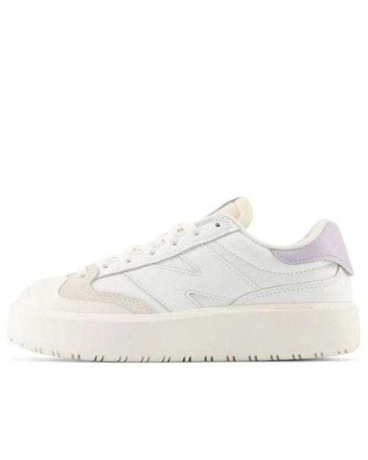 New Balance White Ct302Sl Shoes for men
