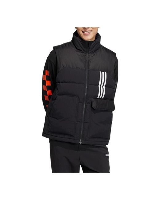 Adidas Black Util Down Vests for men