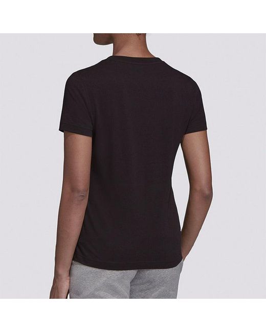 Adidas Blue (Wmns) Training Round Neck Pullover Short Sleeve