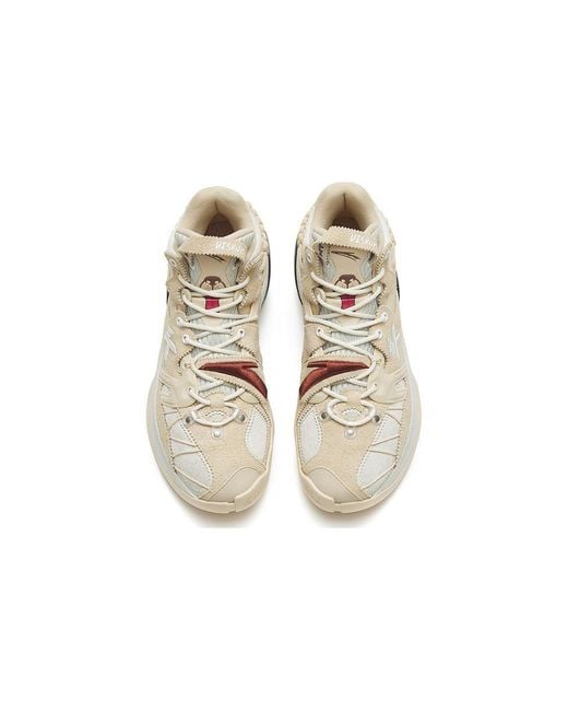 Anta White Kt Thompson Basketball Shoes Beige for men