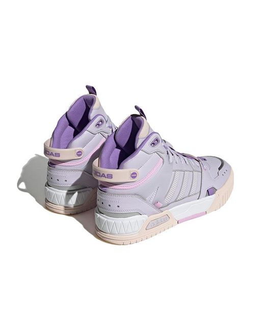 Adidas Purple Neo D-Pad Mid Tennis Shoes Dawn' for men