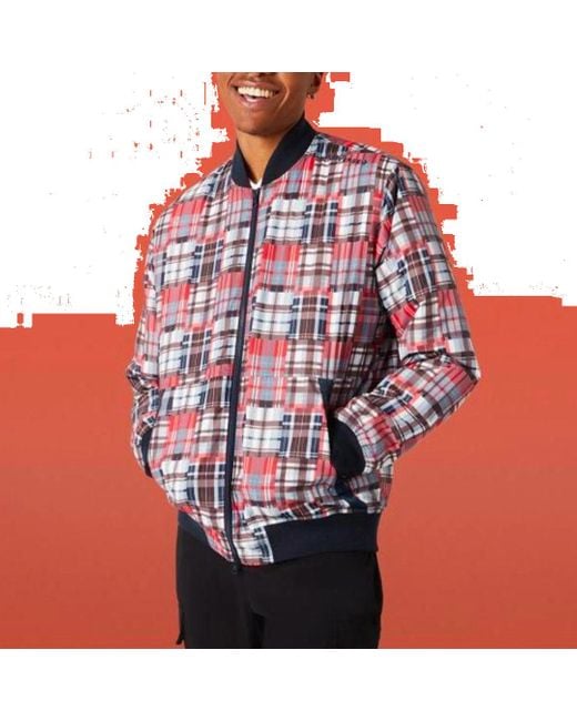 Converse Red Printed Utility Bomber for men