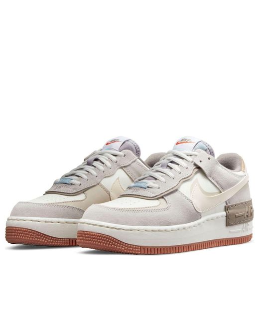 Nike White (Wmns) Air Force 1 Shadow 'Sail Pale Ivory'
