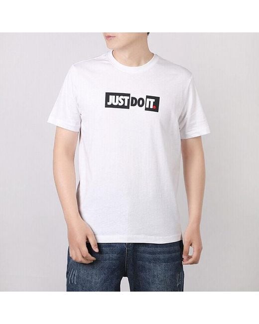 Nike White Sportswear Jdi Short Sleeve for men