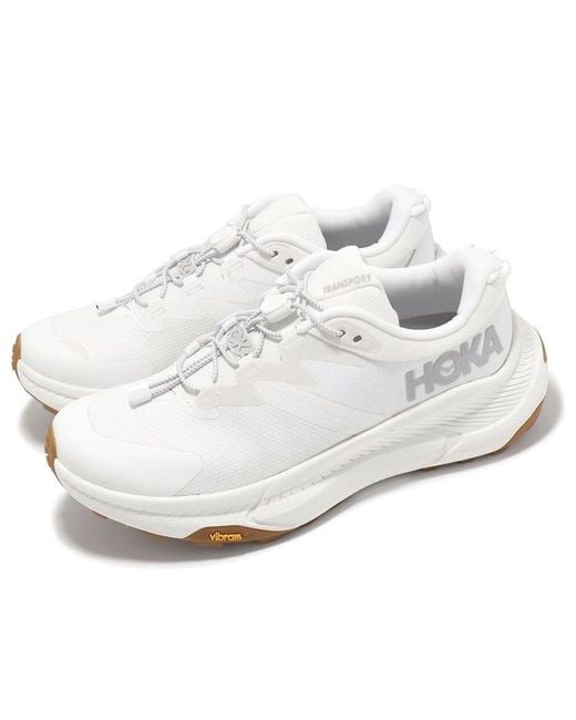 Hoka One One White (Wmns) Transport Wide Gum'