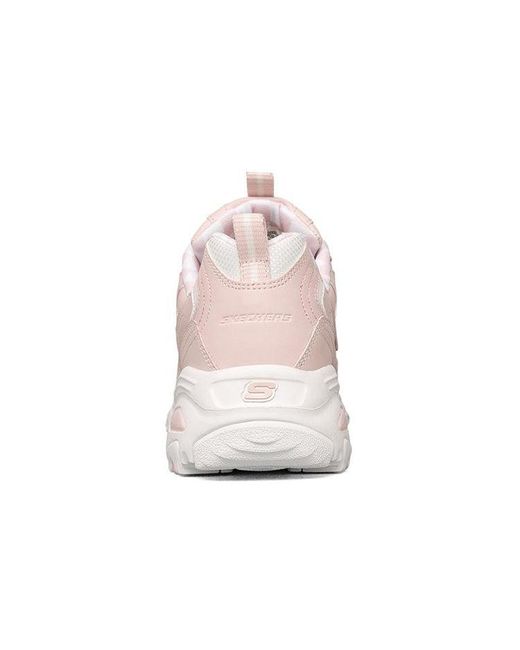 Skechers Pink (Wmns) D'Lites 1.0 Low Running Shoes