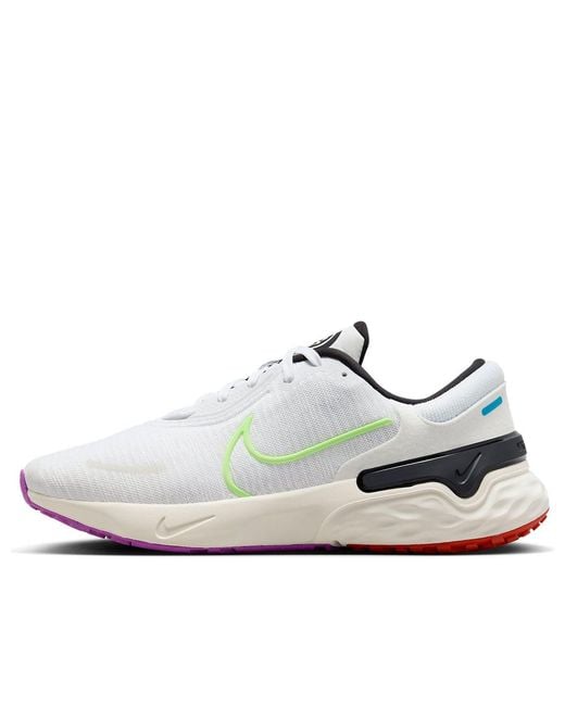 Nike White Renew Run 4 Se Neon' for men