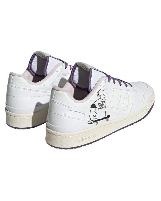 Adidas White Originals Forum Low Cl for men