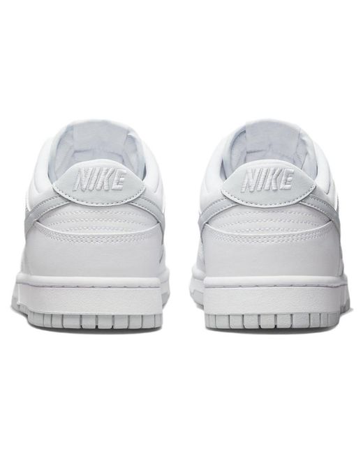 Nike White Dunk Low Retro Pure Platinum' for men