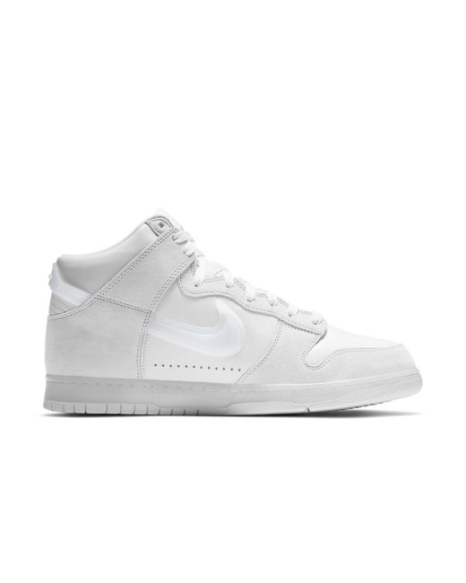 Nike White X Slam Jam Dunk High Platinum' for men