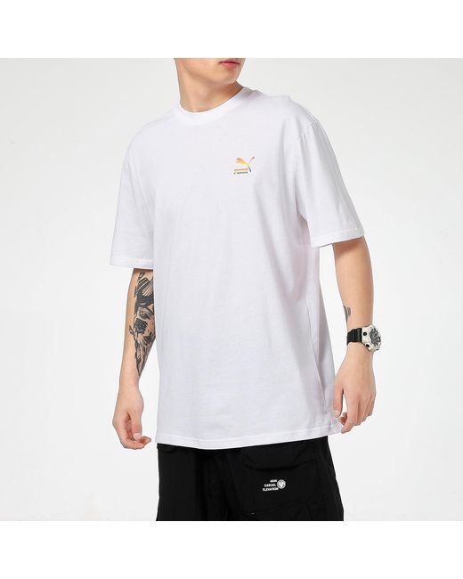 PUMA White Logo Tee for men